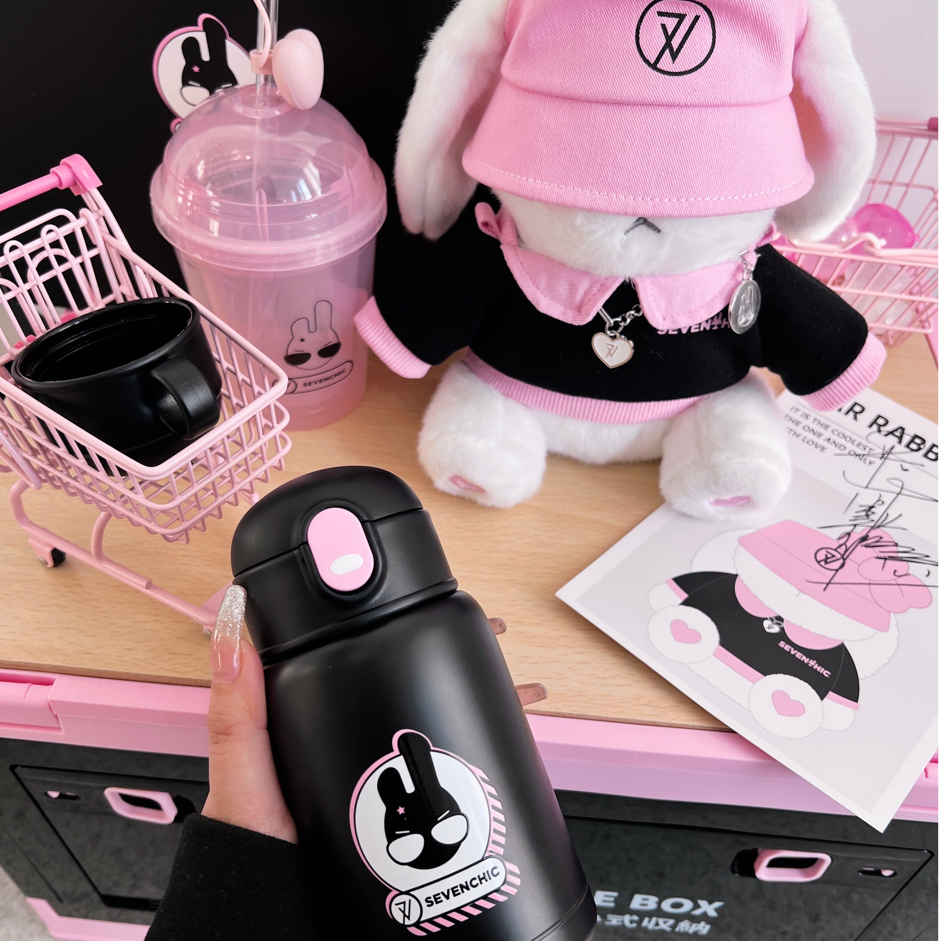 SEVENCHIC星兔保温杯女生包包杯可爱高颜值随手杯口袋杯水杯礼物