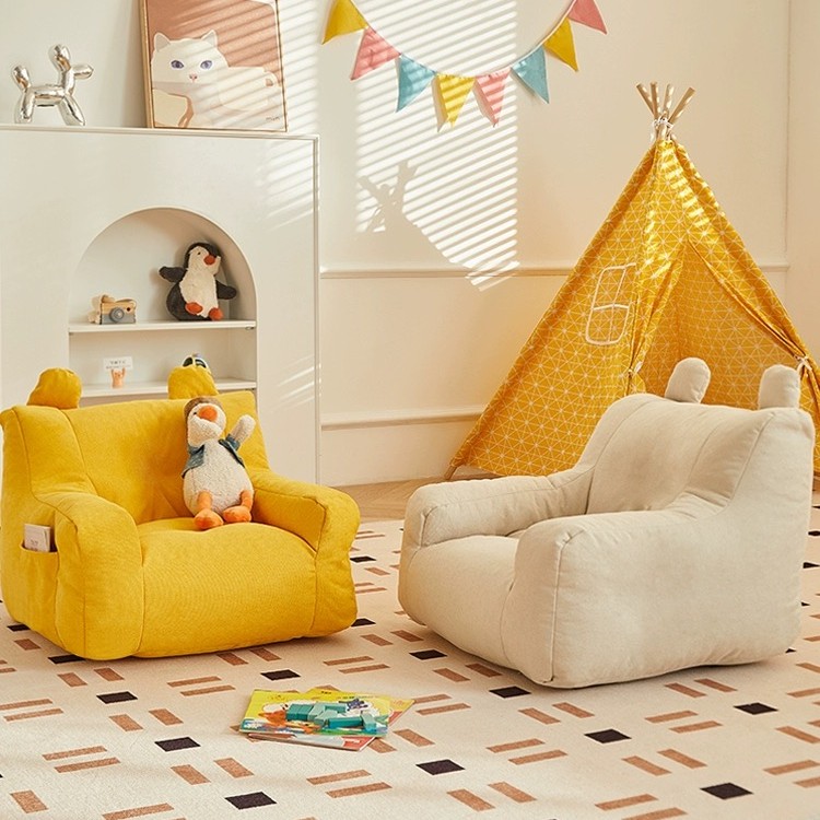 儿童沙发阅读书角布置宝宝懒人沙发凳坐地小男孩婴儿可爱小沙发椅