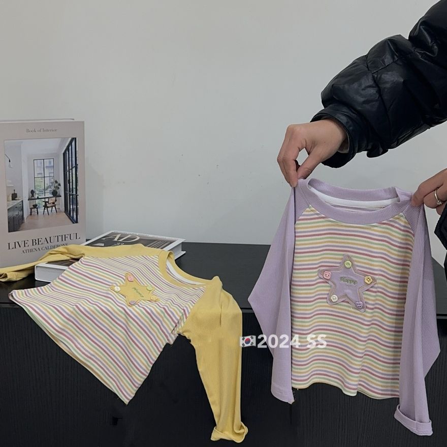 春款~五角星条纹打底衫379