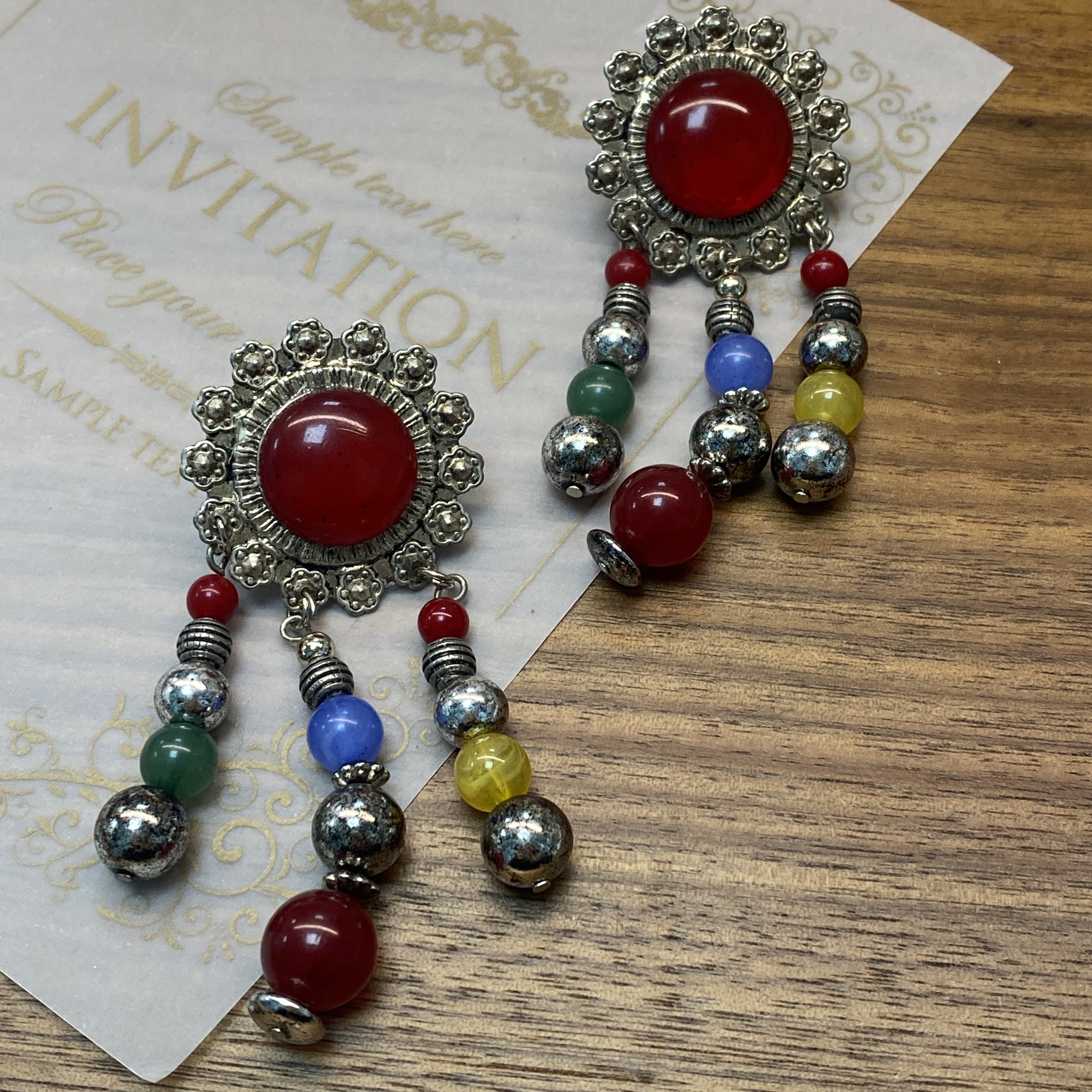 铜合金耳饰 【六六中古】孤品气质耳钉L680