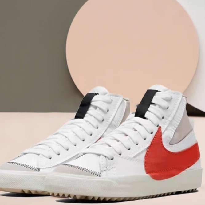 Nike/耐克板鞋男鞋开拓者白色高帮BLAZER Dapos运动休闲鞋 【T】
