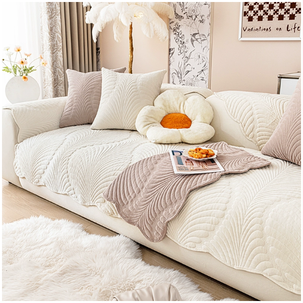 新法式奶油风沙发垫四季通用沙发套罩2023弹力防猫防滑沙发套盖布