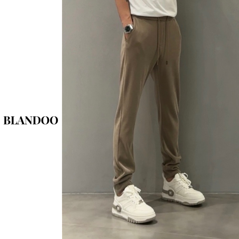 BLANDOO秋季新款欧棉绒舒适透气百搭休闲裤AB166