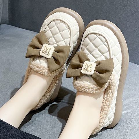 正品意尔康断码女鞋冬季小皮鞋英伦厚底羊羔毛女鞋新款冬季法式毛