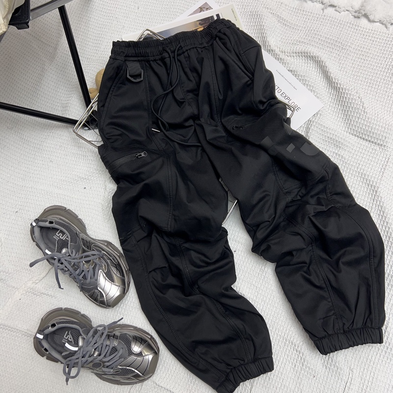 【潮牌裤子】中大童冬季新款加绒儿童工装裤洋气休闲百搭裤子29708