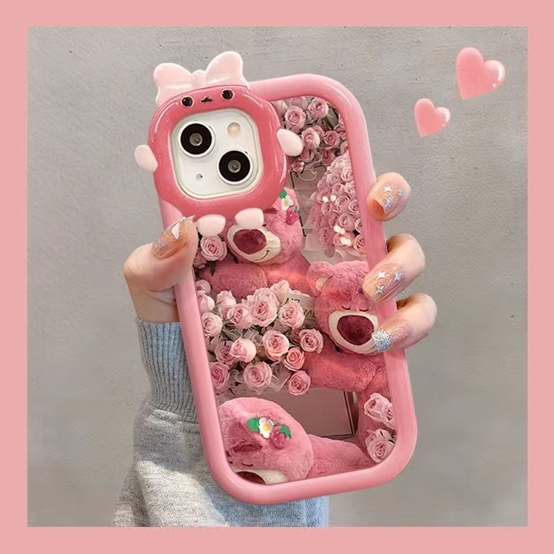 害羞熊适用苹果15/14手机壳11iphone13pro女12华为vivo小米oppo