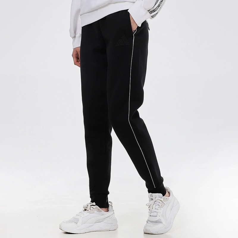 Adidas阿迪达斯长裤女2023加绒运动保暖休闲裤GM1448