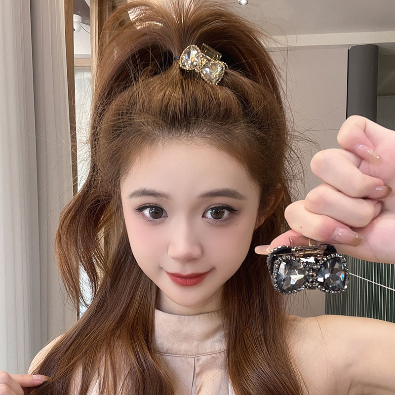 闪耀可爱蝴蝶结头饰精致双面刘海夹侧边夹碎发夹抓夹女后脑勺发夹