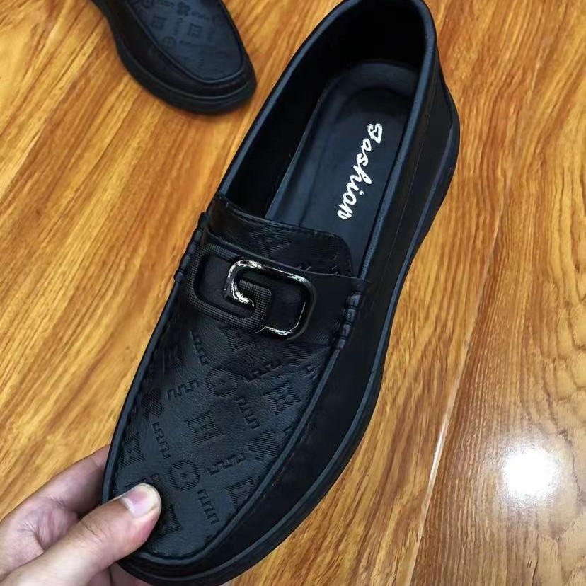 新款高品质全皮面休闲百搭男鞋2679