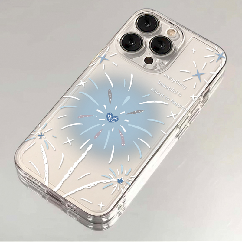 圣诞树烟花适用iphone15/13苹果14pro手机壳12全包11防摔ins软套