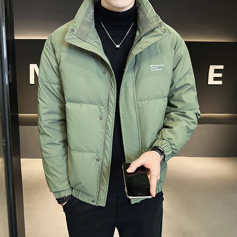 立领羽绒服男士短款冬季加厚保暖韩版休闲外套2023年新品时尚冬装