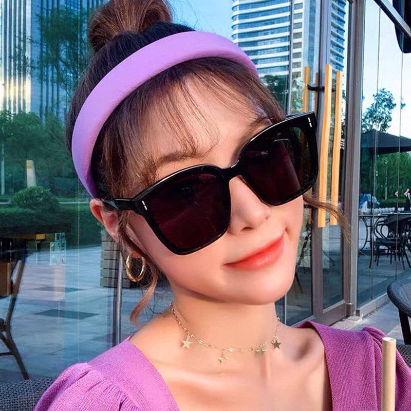 网红偏光防紫外线开车防强光时尚太阳镜脸型墨镜大框太阳镜女眼镜