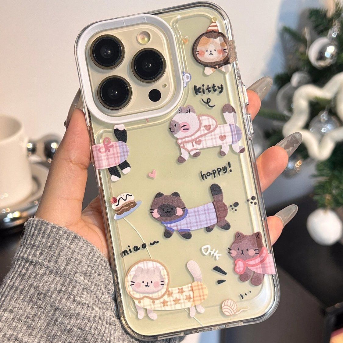 腊肠猫咪适用华为vivo小米oppo荣耀苹果15手机壳iPhone13透明14软