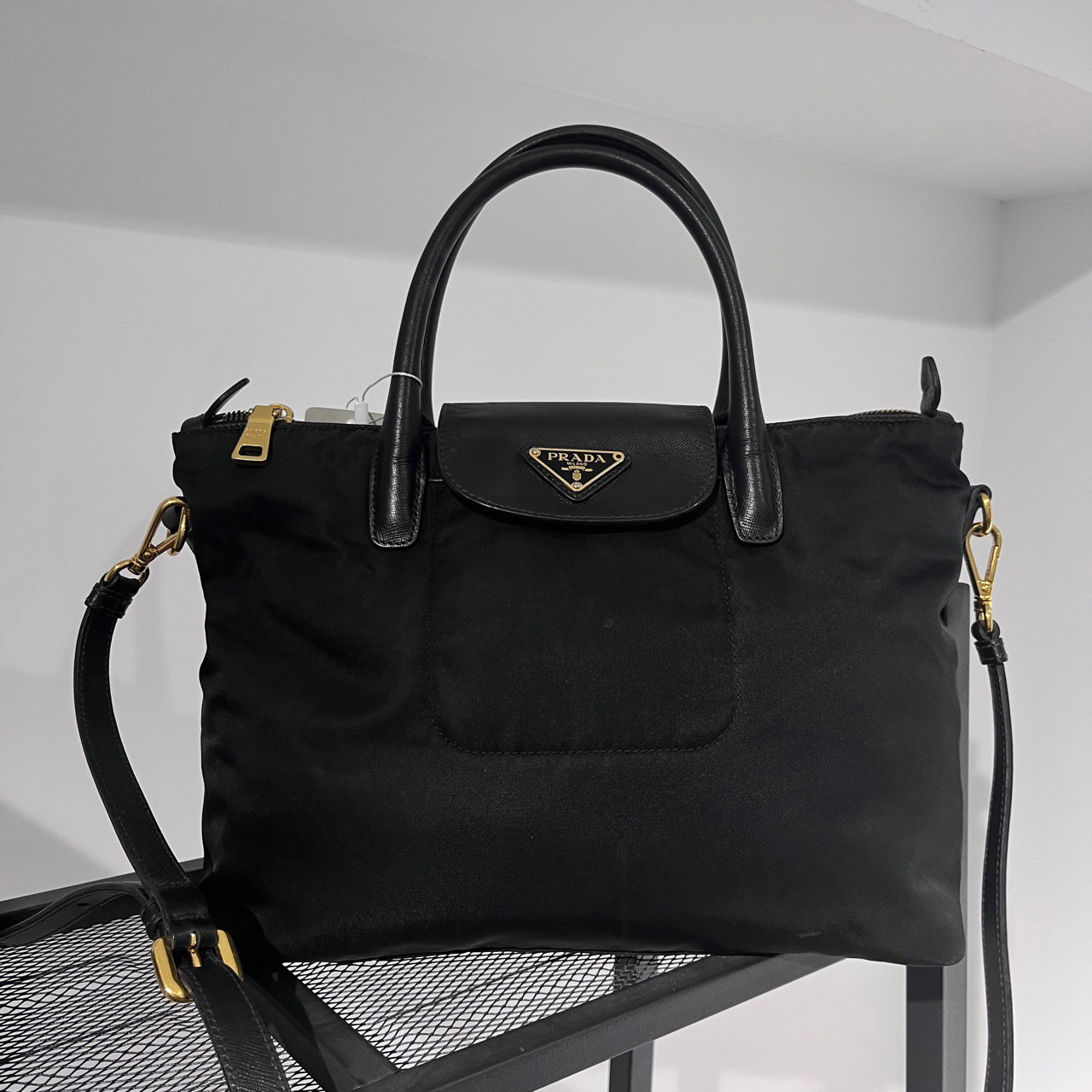 95新 Prada/普拉达 prada 普拉达黑色托特包/4915832/jjj