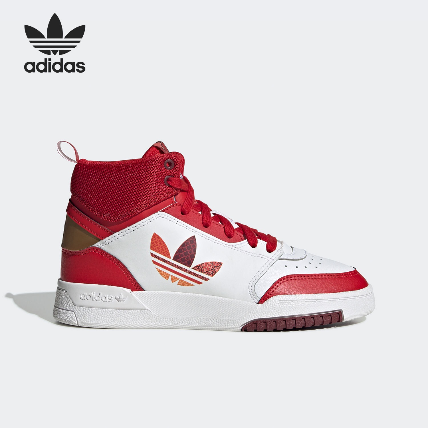 Adidas/阿迪达斯三叶草高帮耐磨运动休闲鞋   GX6354