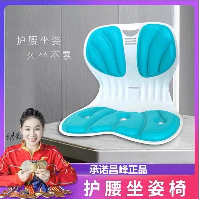 昌锋护腰坐姿椅学生矫正坐垫办公室座椅靠垫一体久坐神器护脊美臀