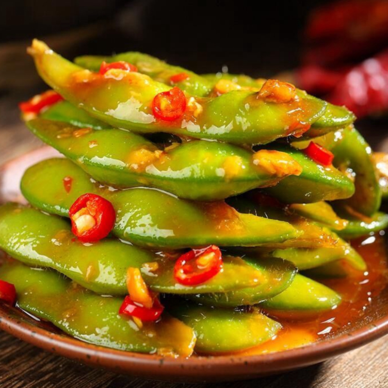 香辣毛豆半成品凉菜开袋即食小吃素食新鲜发货凉拌夜宵下酒优选
