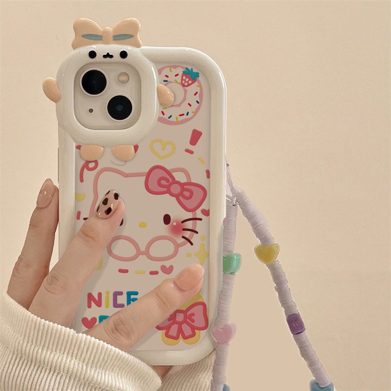 甜甜圈KT猫可爱怪兽镜头全包软壳苹果/oppo/vivo/华为/小米手机壳