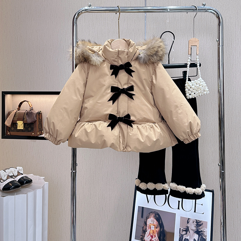 女童棉服冬季2023新款韩版女宝宝冬装洋气加厚棉衣儿童装棉袄外套