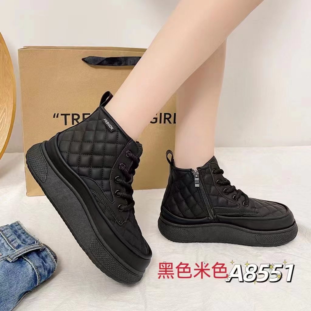 【宝妈专属】A8551-1厚底雪地靴女2023新款冬季女鞋鞋加绒加厚短靴