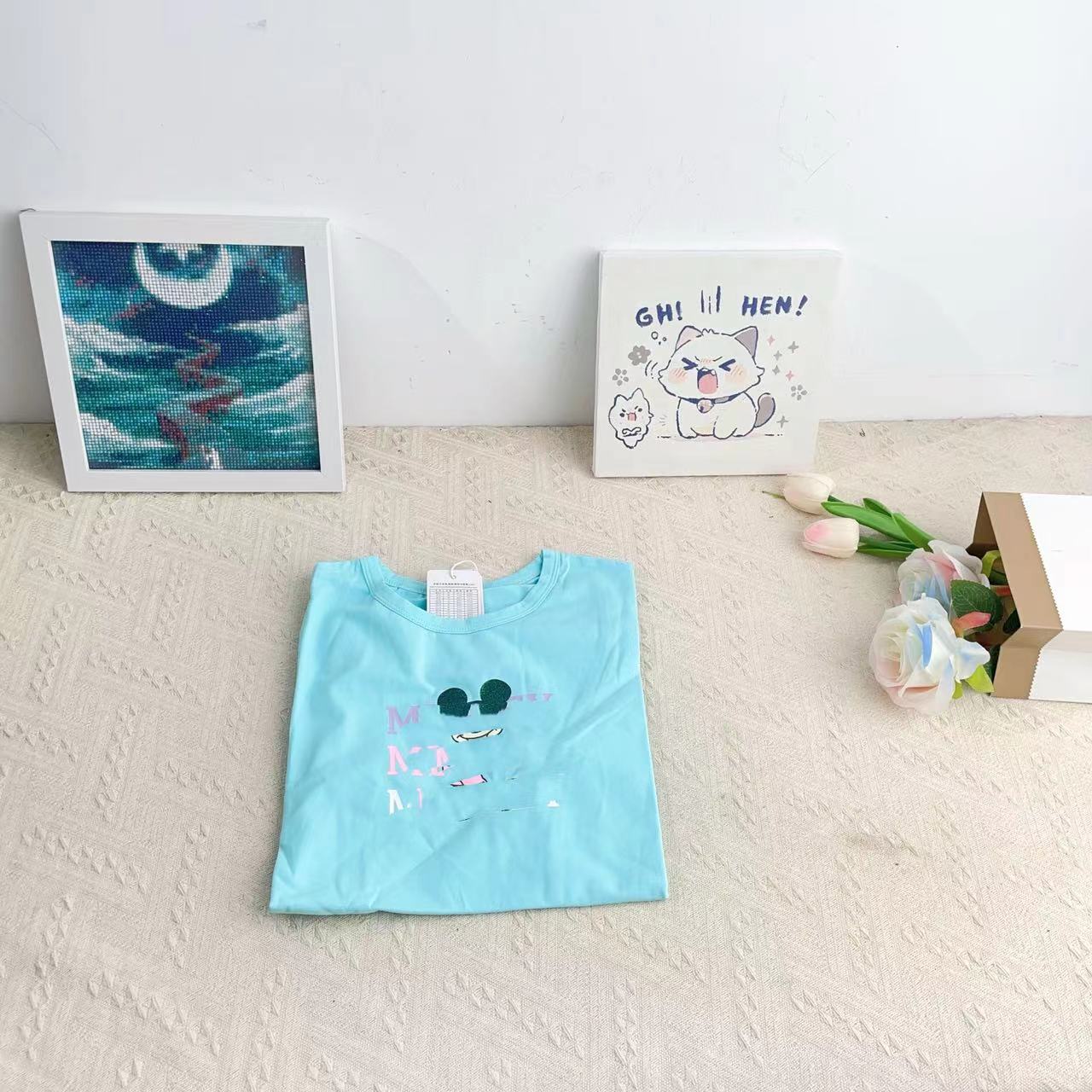 儿童卡通图案短袖T恤   3130