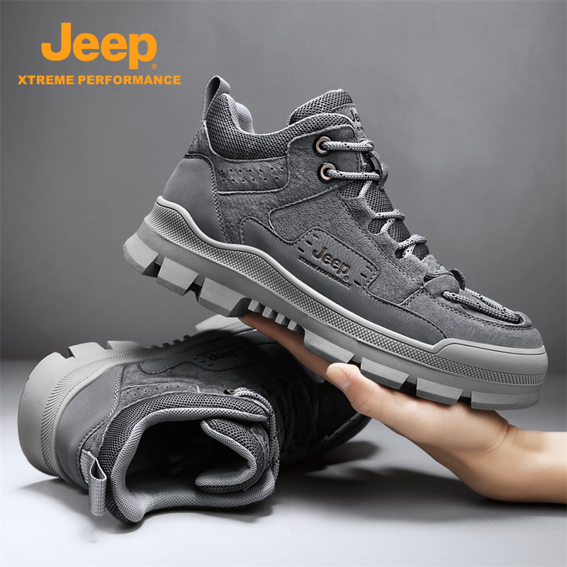 JEEP/吉普2023秋季男士舒适透气防滑耐磨低帮百搭新款时尚休闲鞋