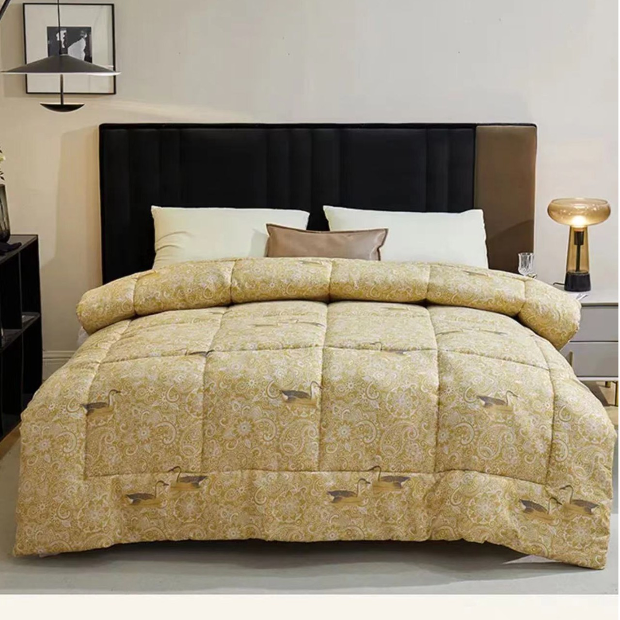 Z雁鹅保暖蓄热冬被星际酒店双人被子 2.0*2.3米 8斤