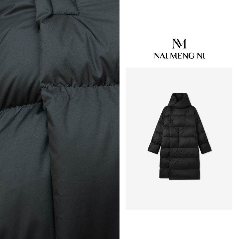 雪大 休闲极简风长款【90鹅】鹅绒服  23N4485