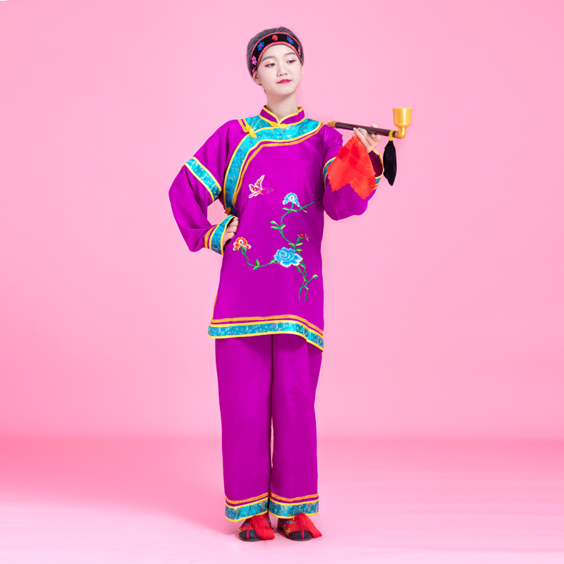 媒婆服装女老太婆演出服搞笑直播道具老太太戏剧头饰广场舞古装戏