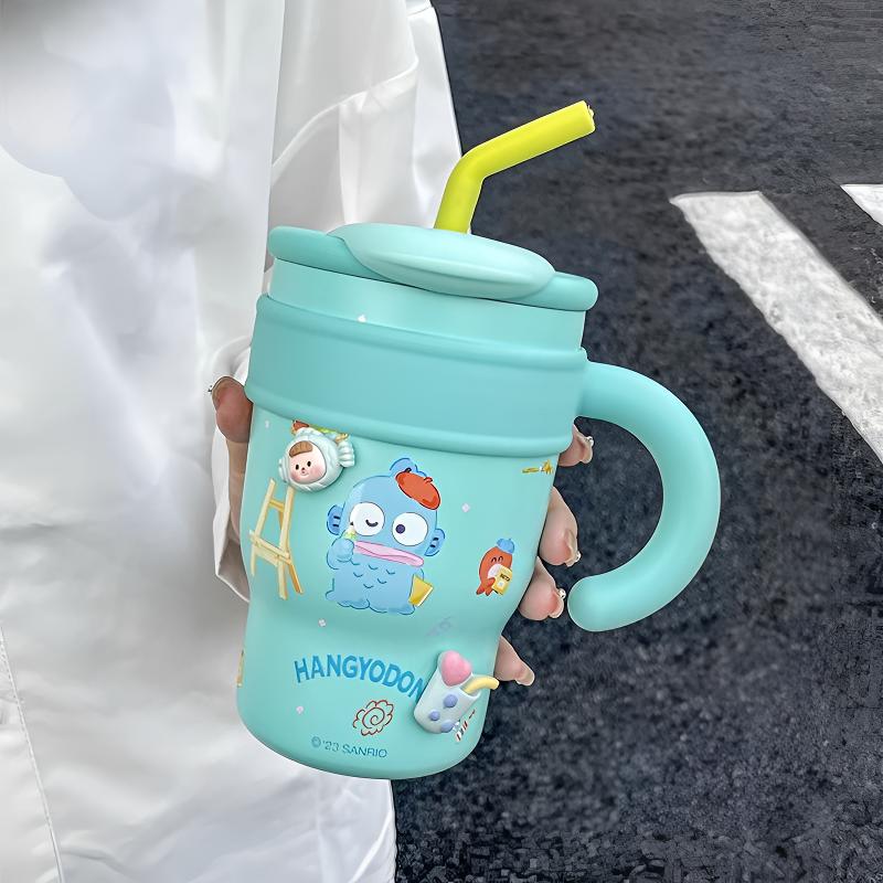 小丑鱼保温杯巨无霸大容量水杯可爱三丽鸥hellokitty冰霸杯带吸管