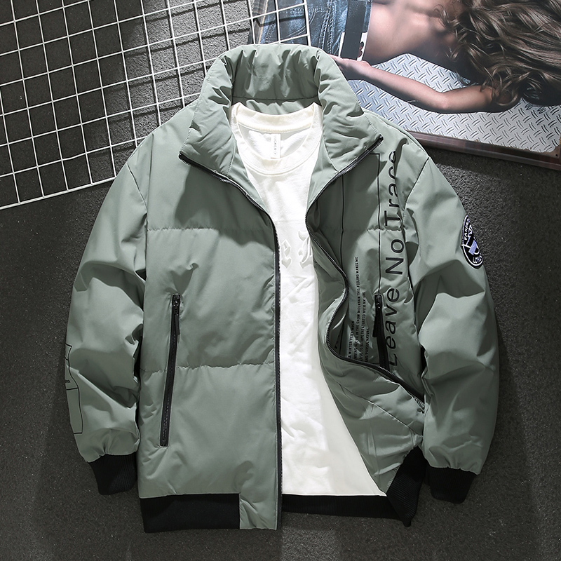 MR.MUDI/穆迪先生个性立领羽绒服男冬季宽松加绒加厚保暖百搭外套