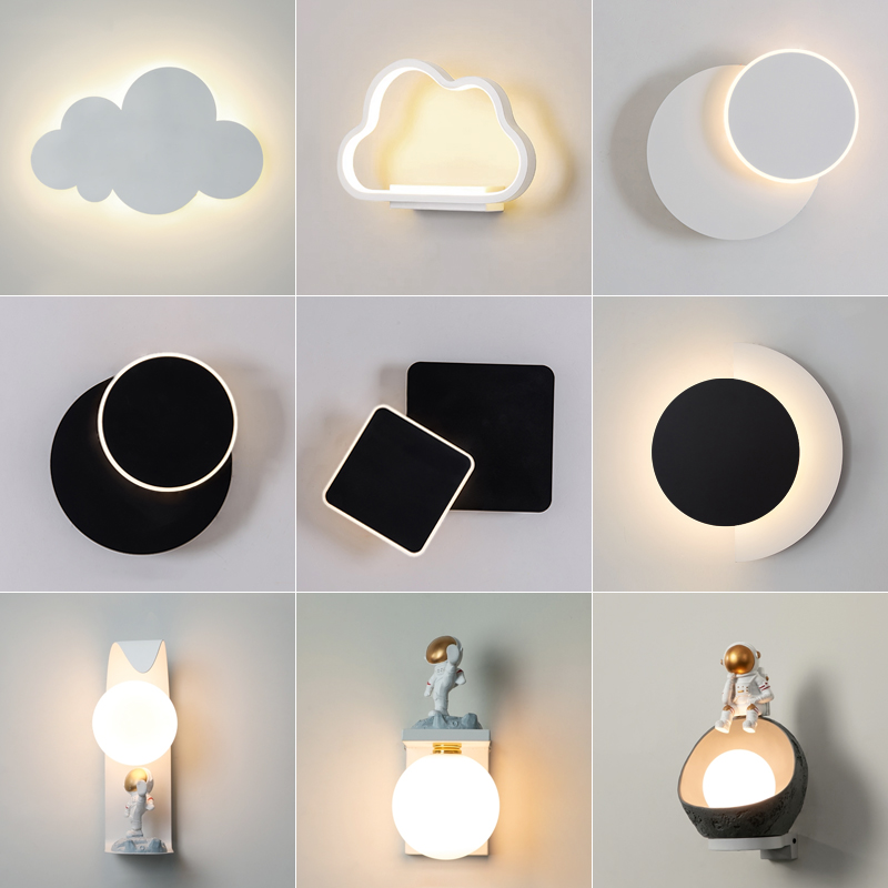 壁灯卧室客厅背景墙灯具现代简约轻奢走廊过道创意灯墙壁灯床头灯