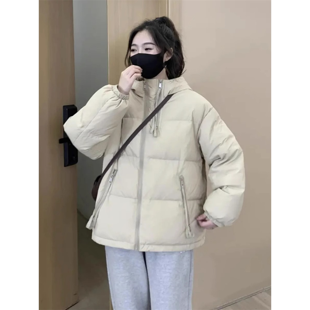 欧货时尚短款棉服外套女冬季新款休闲韩版百搭宽松加厚面包服外套