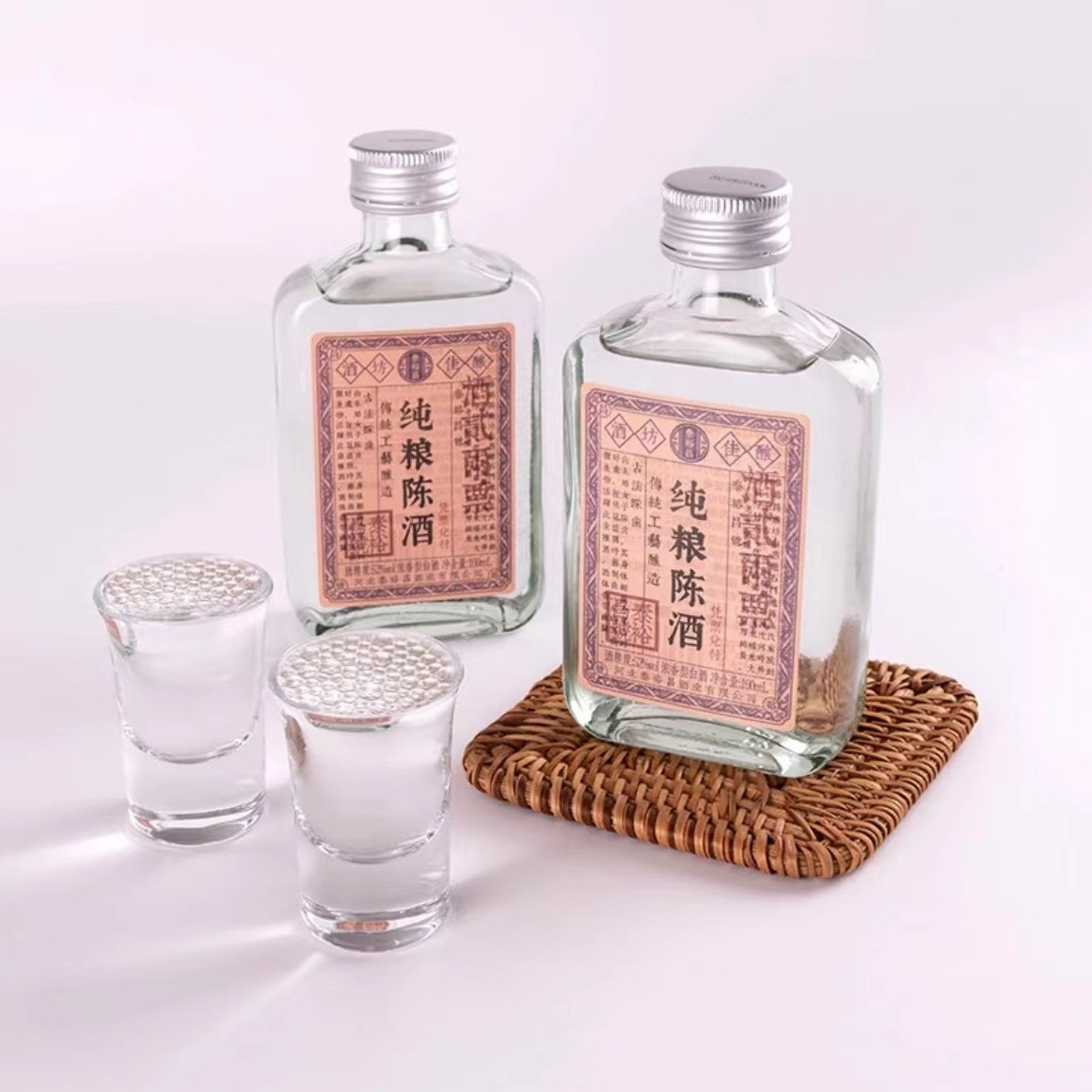 泰裕昌纯粮陈酒浓香型瓶装高粱白酒古法酿造粮食酒52度100ml