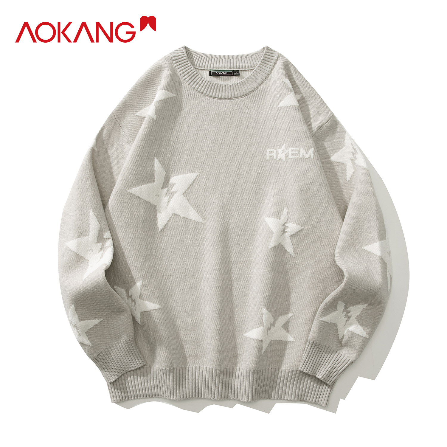 【米兜妈暖冬服饰专属】奥康情侣款保暖毛衣AK30872