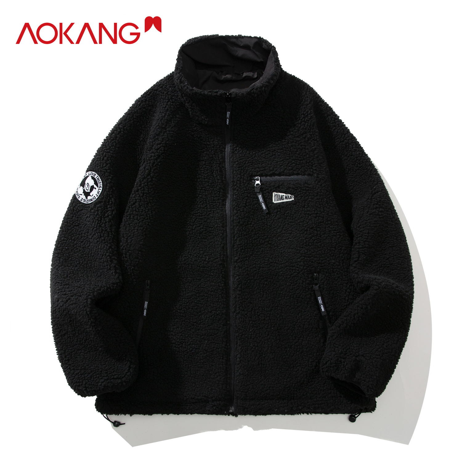 【刘雯专属】奥康情侣款仿羊羔绒外套AK501212