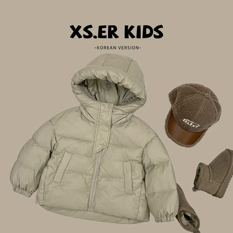 【小首尔】现货-暖冬羽绒服暖冬男童白鸭绒羽绒服冬季外套HDM3396