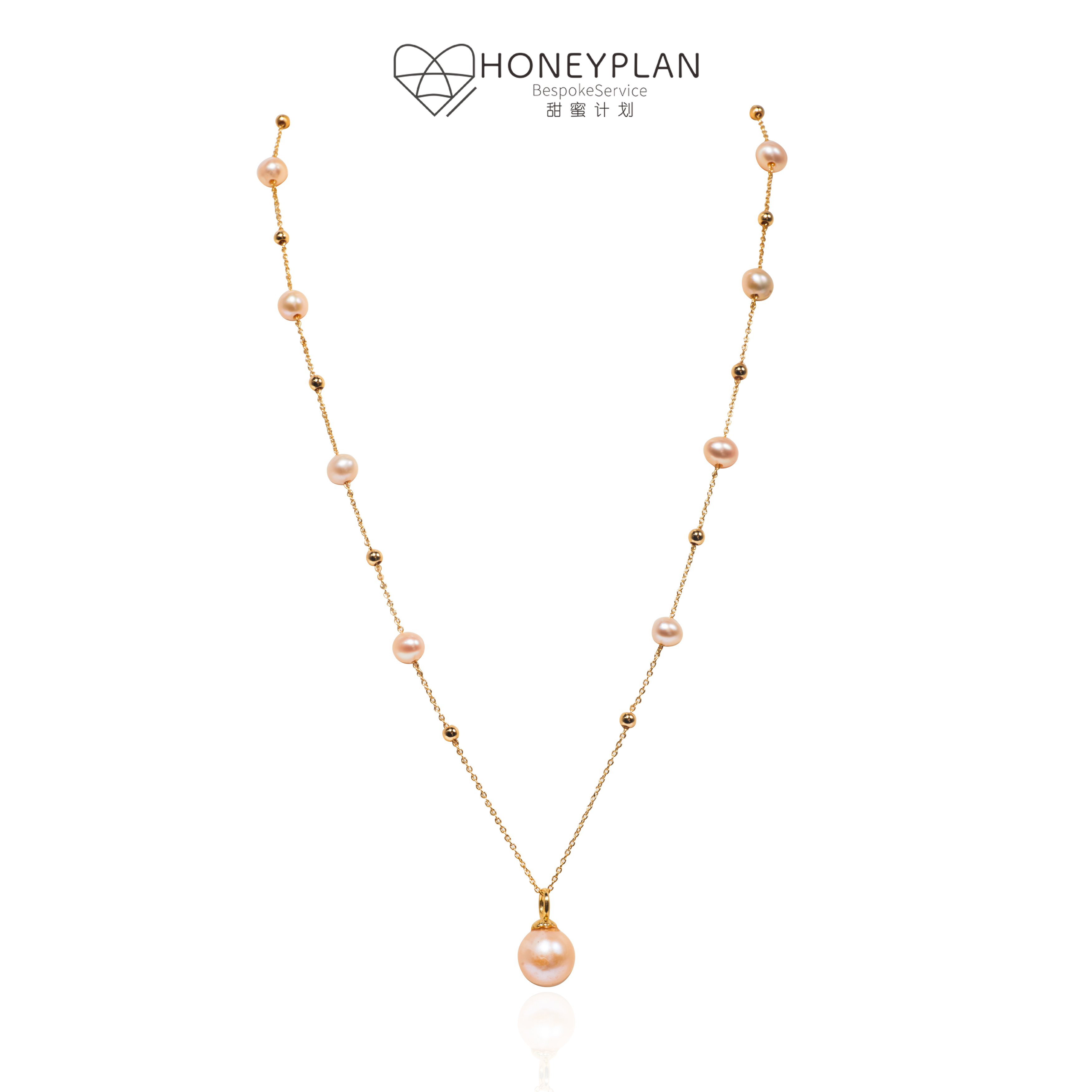 HONEY PLAN/甜蜜计划 铜项链 时尚混彩满天星项链轻奢长款