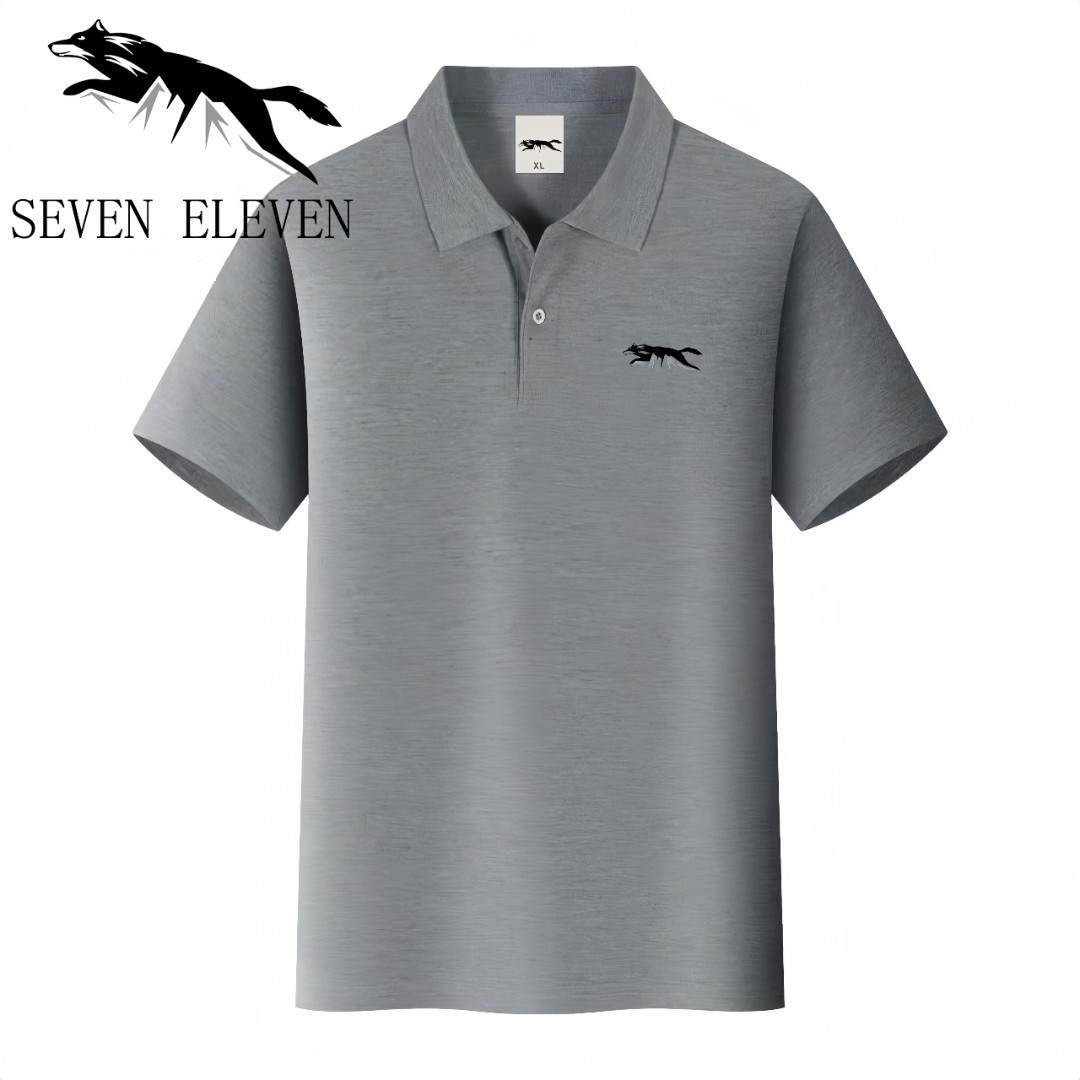 断码狼正品男士高档polo衫2024新款夏季运动休闲纯色中青年体恤衫