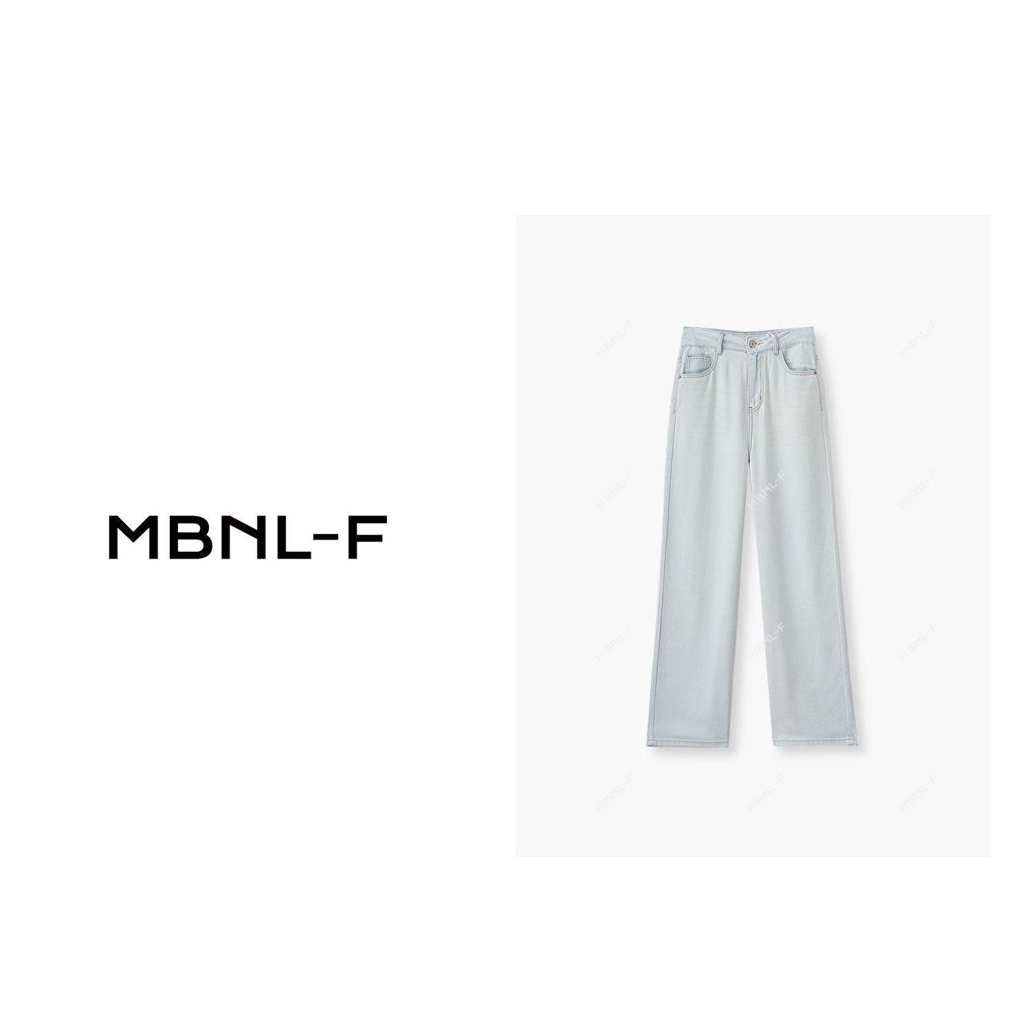 MBNL-F天丝直筒裤 2024S/S新品  夏季天丝直筒裤 F秦磊XM-KZ1385