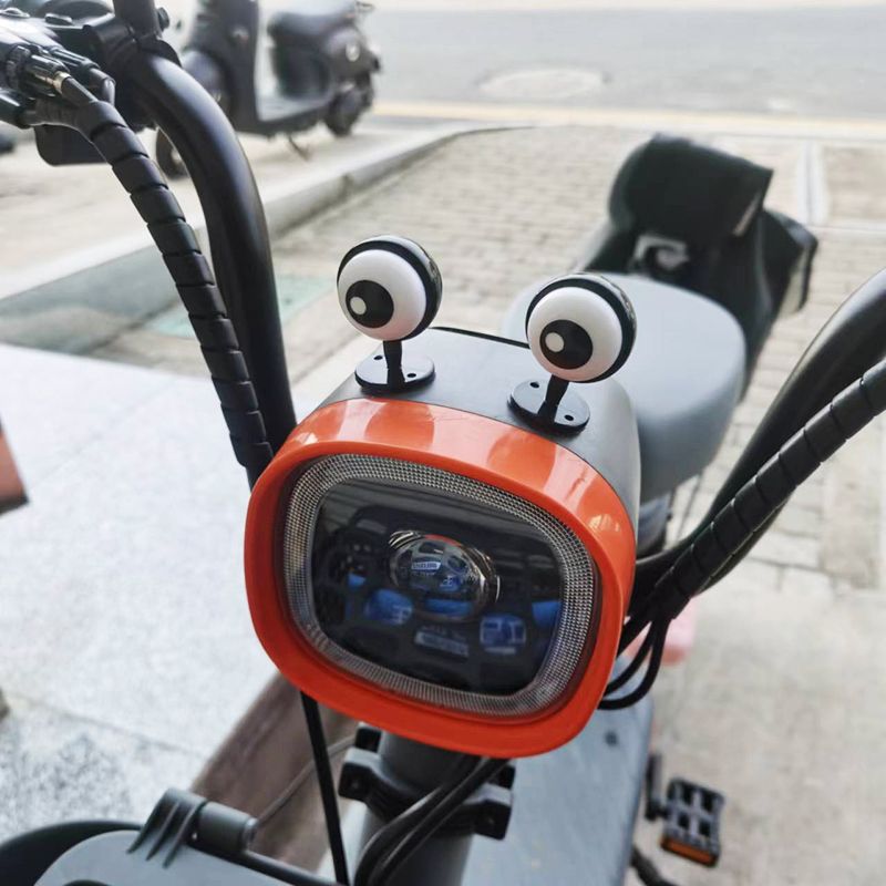 【幻菘】电动车眼睛装饰品个性搞怪摩托车头盔可爱装饰电瓶车机车