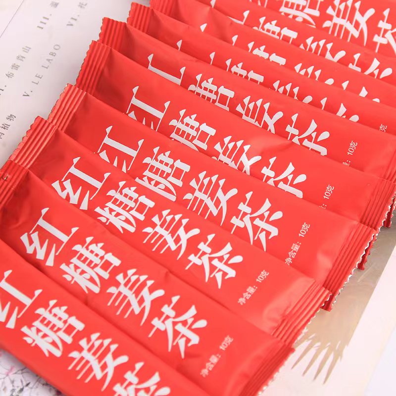 qq红糖姜茶汁红糖水黑糖姜茶生姜独立小袋秋冬季饮品30包