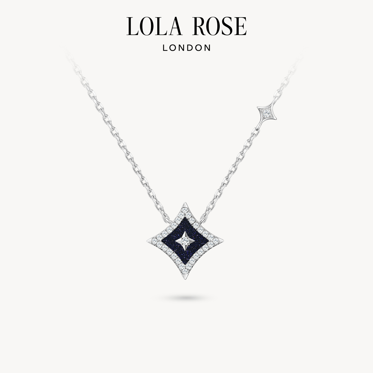 Lola Rose/罗拉玫瑰 坠链均925银合成锆石 【雨田推荐】闪星短项链