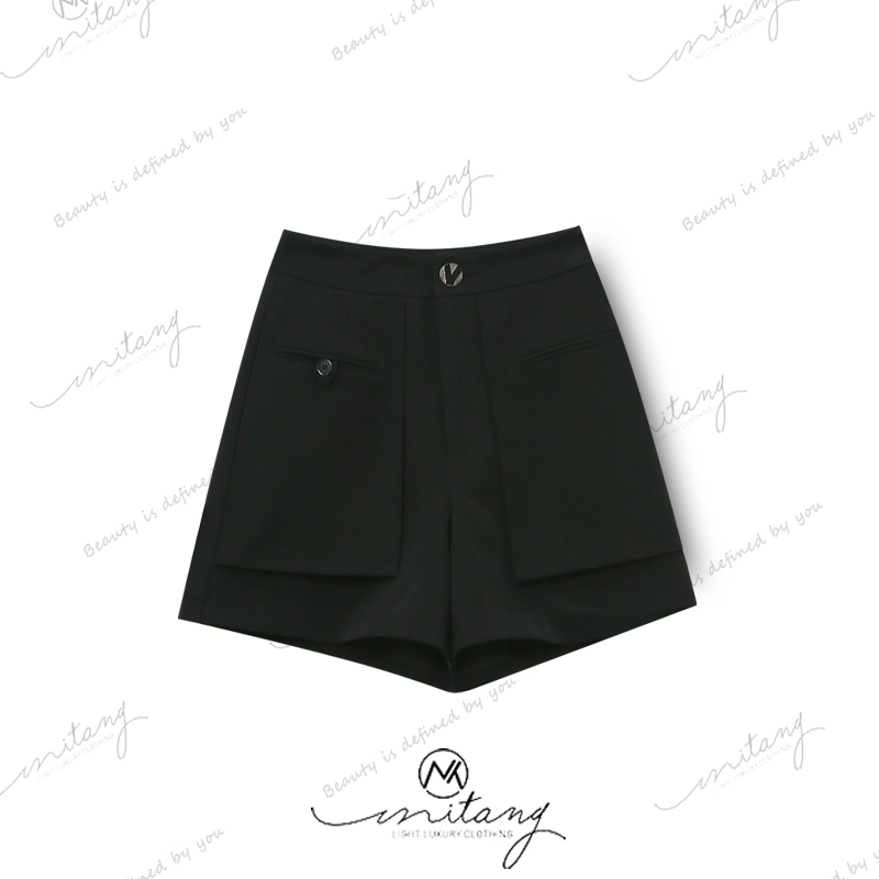 【伴你四季】中高腰设计感短裤13261（林誉）