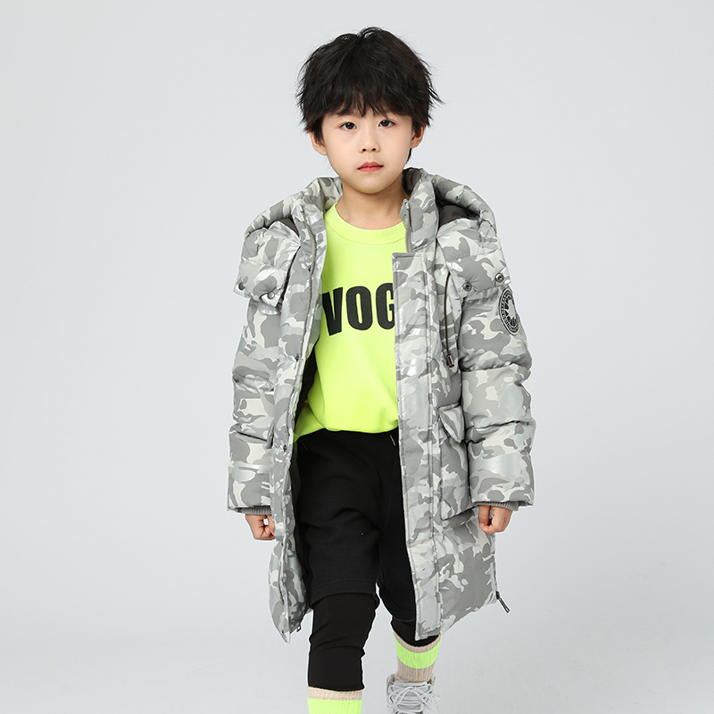 21955男童羽绒服中长款加厚2022冬季新款中大童外套青少年羽绒服