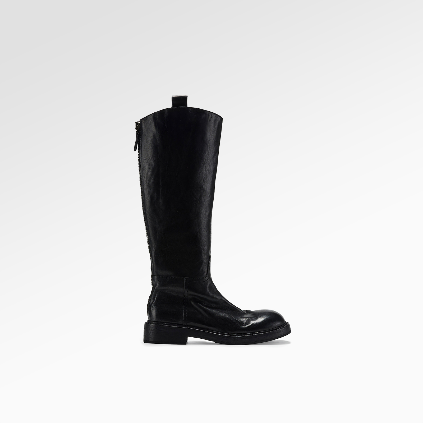 【外贸家专享】2023年冬季新款后拉链设计感英伦风时装靴3529