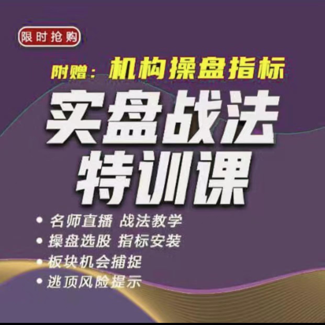实盘战法名师指导课程