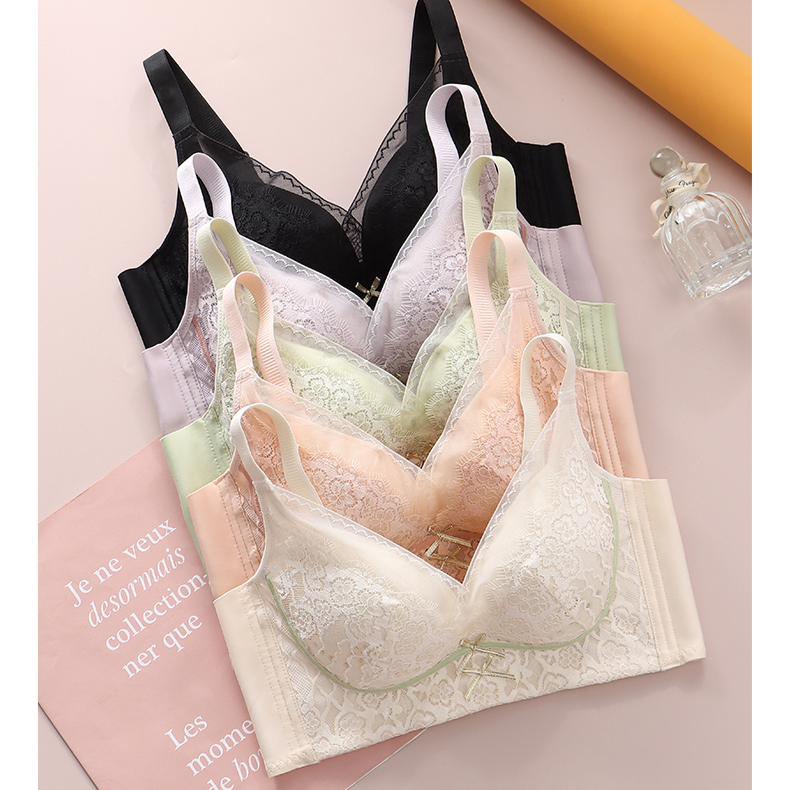 【粉丝专享】黛施娜新款蕾丝空调洞洞杯文胸内衣X312