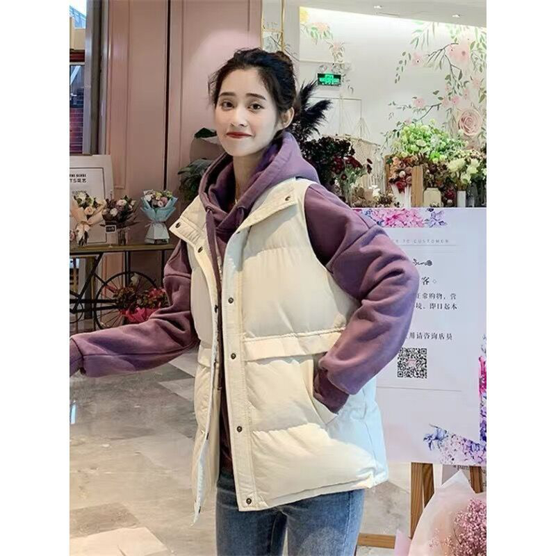 【903】2023年新款马甲女休闲坎肩背心外套韩版短款甜美立领马夹