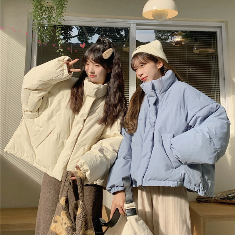 【603】2023年冬季新款小个子学生短款面包服宽松韩系温柔外套女潮